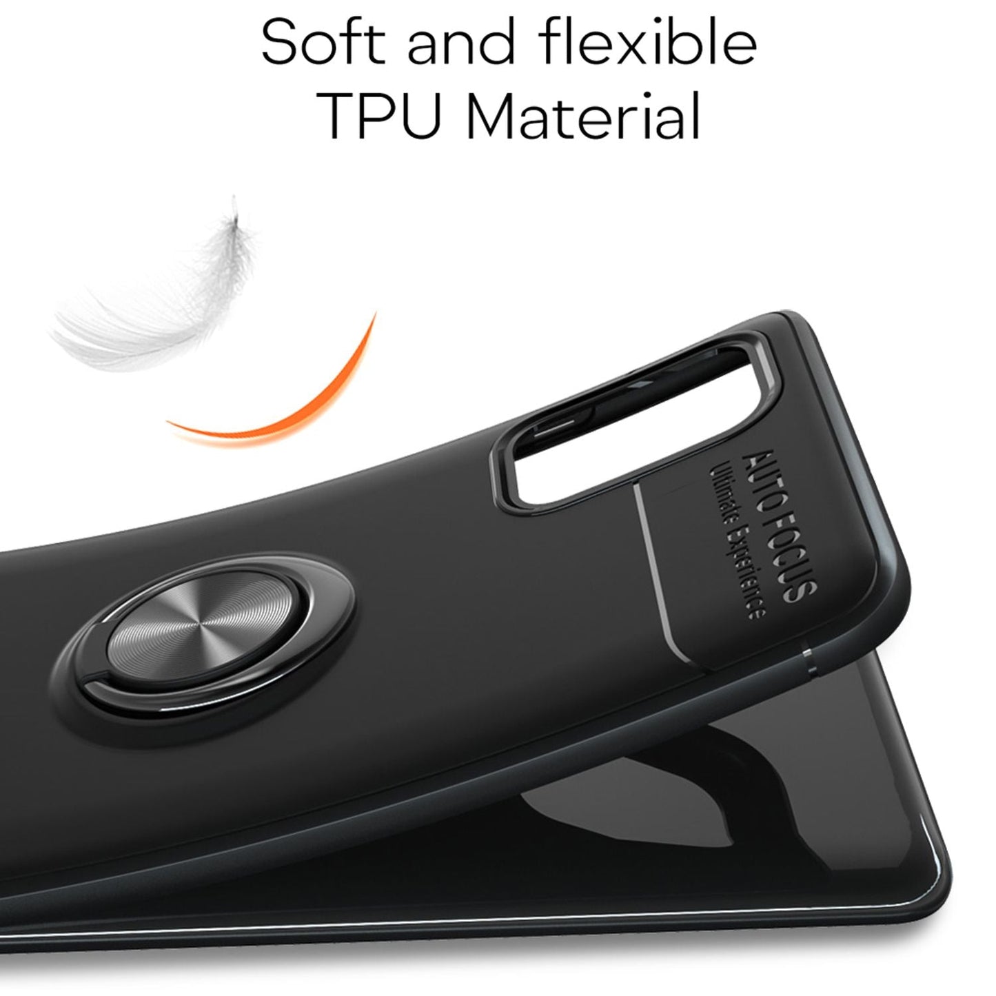 NALIA 360° Ring Handyhülle für Samsung Galaxy A51, Robuste Silikon Handy Schutzhülle