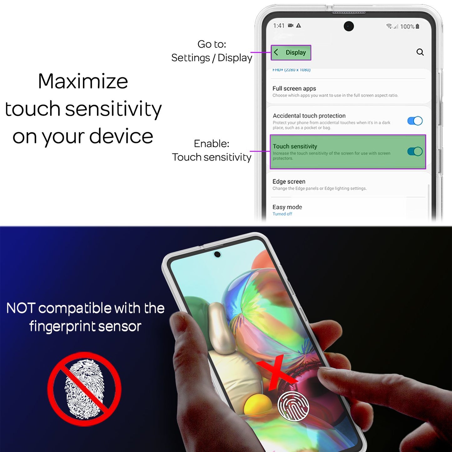 NALIA Berlin 360 Grad Hülle Rundumschutz - Transparent Passgenau A71