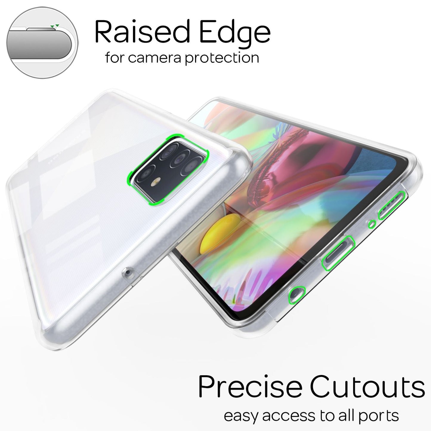 NALIA Berlin 360 Grad Hülle Rundumschutz - Transparent Passgenau A71