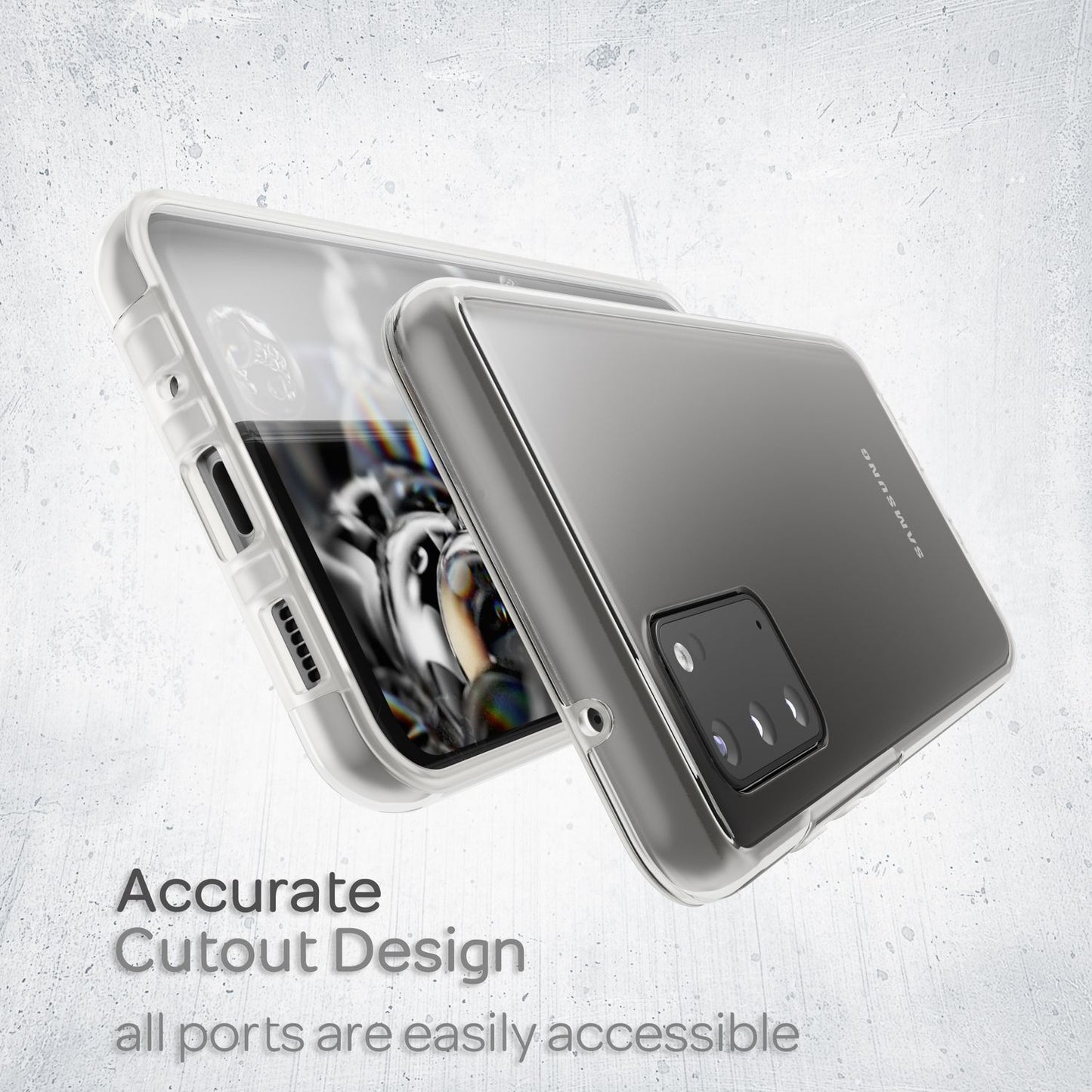 NALIA 360 Grad Handy Hülle - Transparente Vollabdeckung Galaxy S20 Kompatibel, Stoßfest