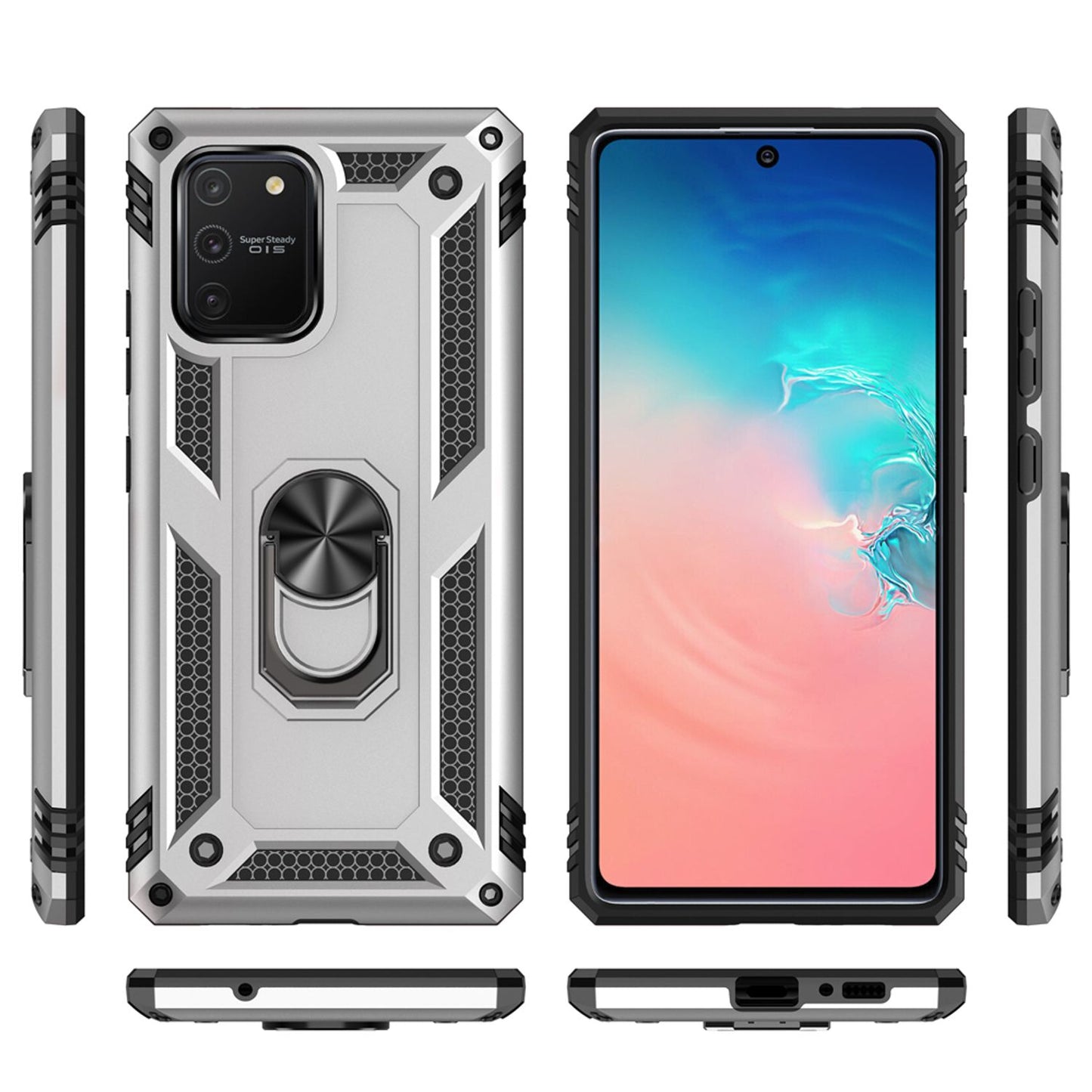 Husă NALIA RingDefend Protection - Carcasă TPU, rezistentă la șocuri, potrivită perfect pentru Galaxy S10 Lite