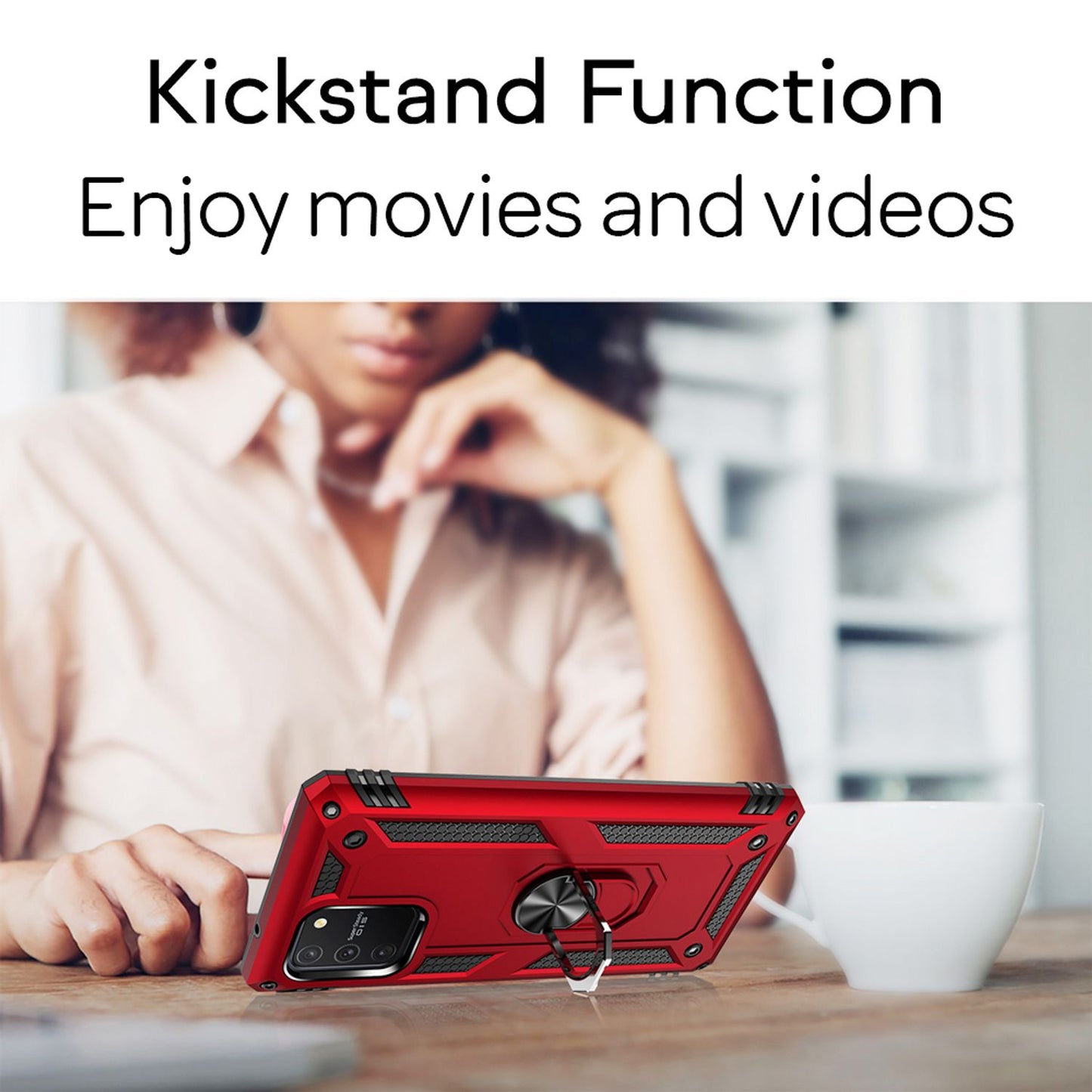 Husă NALIA RingDefend Protection - Carcasă TPU, rezistentă la șocuri, potrivită perfect pentru Galaxy S10 Lite