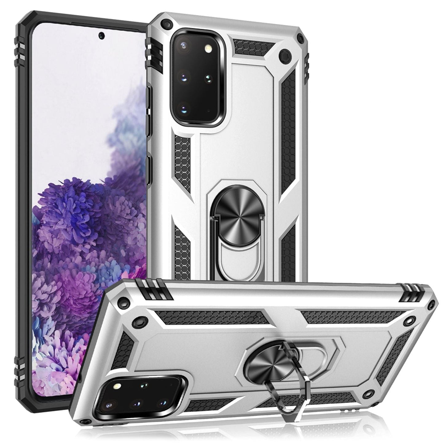 NALIA Ring Hülle für Samsung Galaxy S20 Plus, Handy Schutz Tasche Cover TPU Case