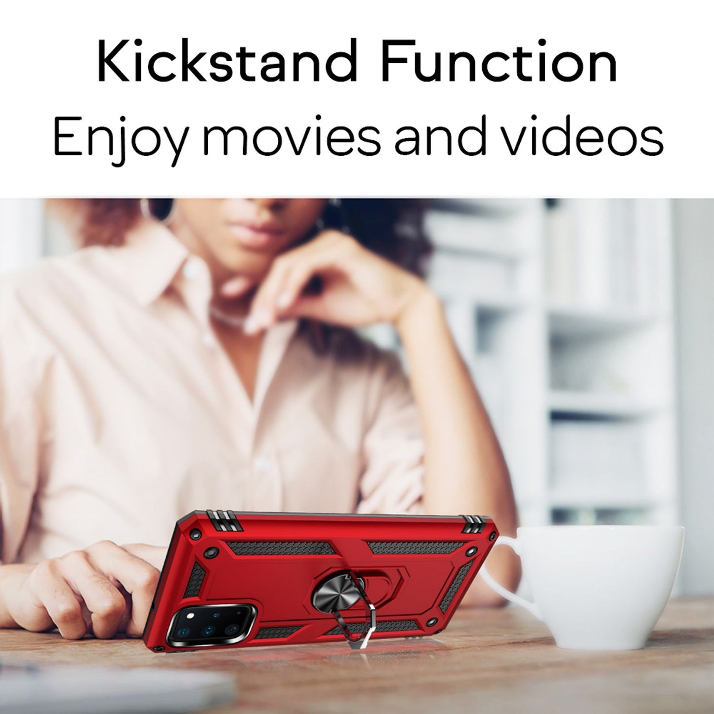 NALIA Ring Hülle für Samsung Galaxy S20 Plus, Handy Schutz Tasche Cover TPU Case