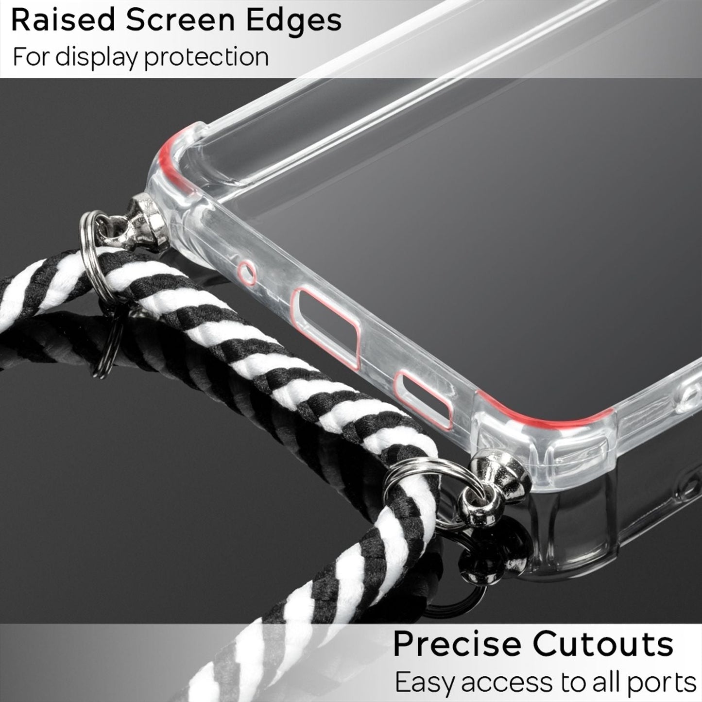 NALIA Galaxy S20 Plus Hangit Umhängehülle - Kompatibel Galaxy S20 Plus, Weiche Kordel, Verstellbare Länge