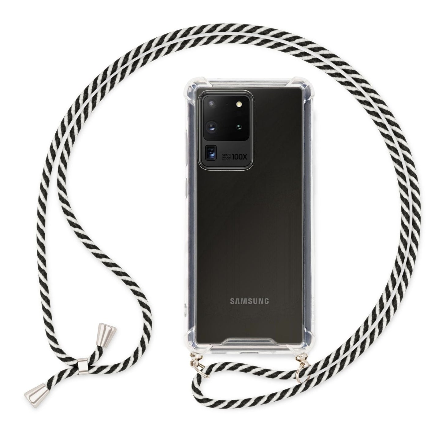 NALIA Galaxy S20 Ultra Hülle Mit Kette - Weiches TPU Kettenlänge 70 Cm Kompatibel Galaxy S20 Ultra