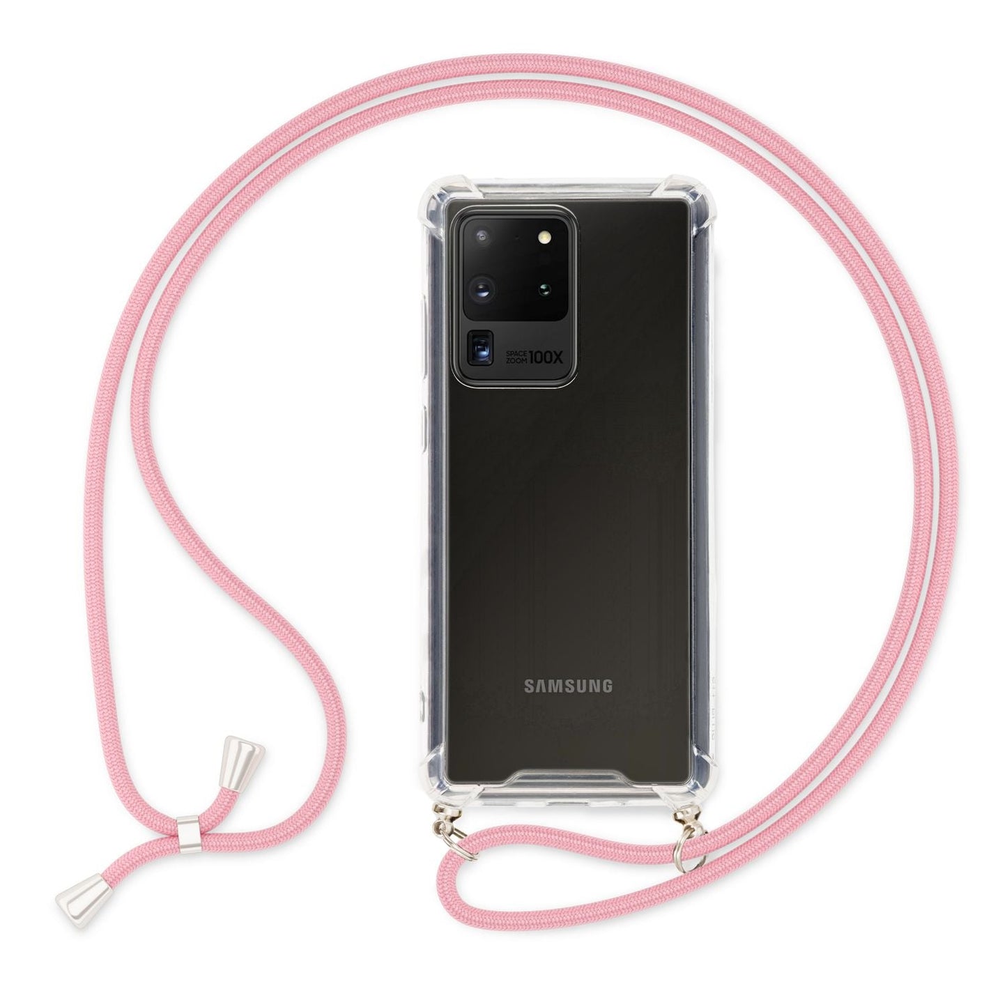 NALIA Galaxy S20 Ultra Hülle Mit Kette - Weiches TPU Kettenlänge 70 Cm Kompatibel Galaxy S20 Ultra