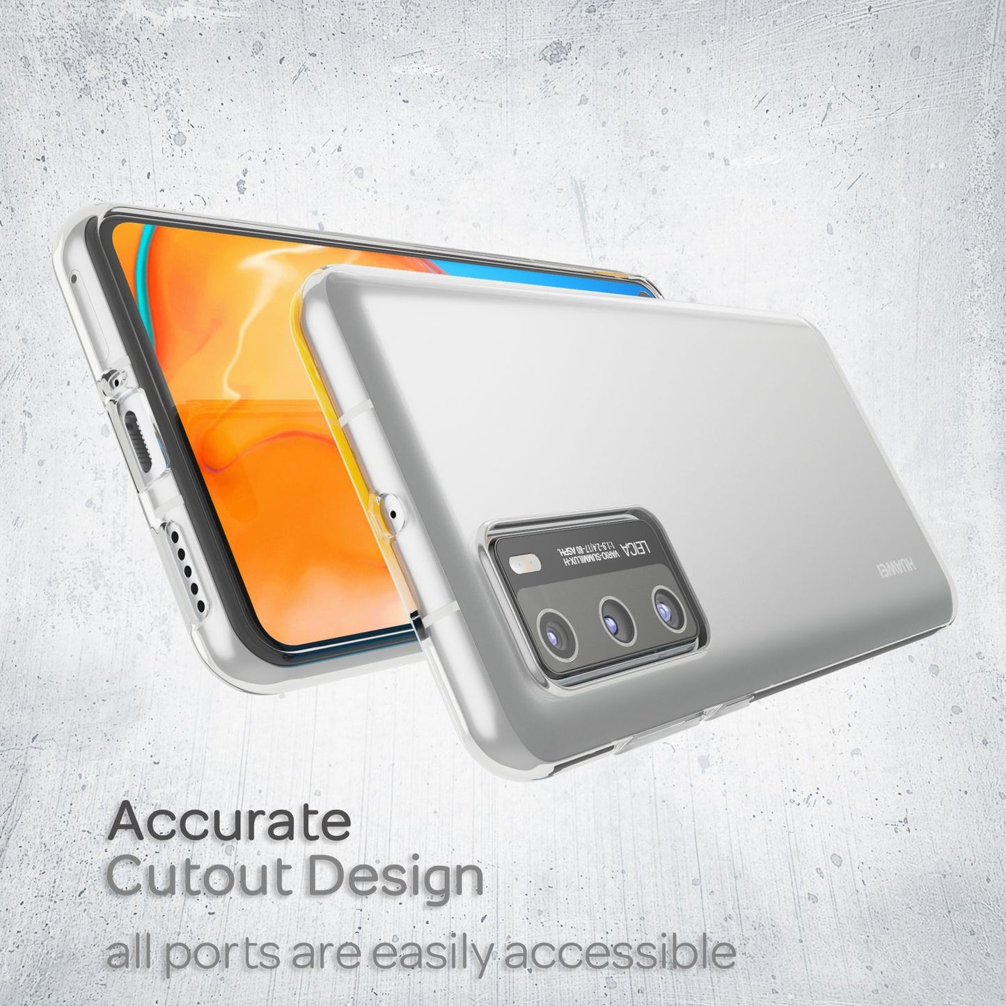 NALIA AirFlex Transparente Silikon Hülle Huawei P40 - Ultraleicht, Passgenau, Stoßfest