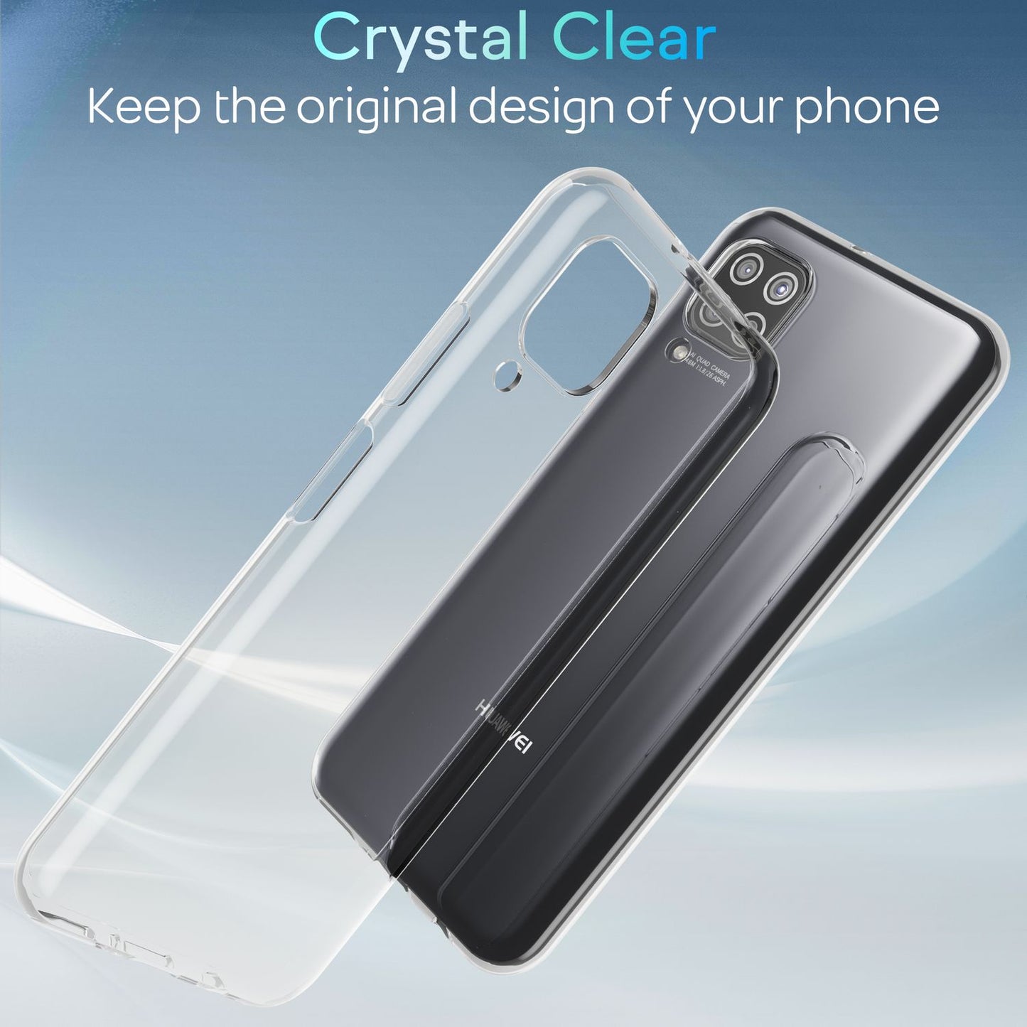 NALIA Berlin AirFlex Hülle Transparenz - Ultraleicht Passgenau Huawei P40 Lite Schutz