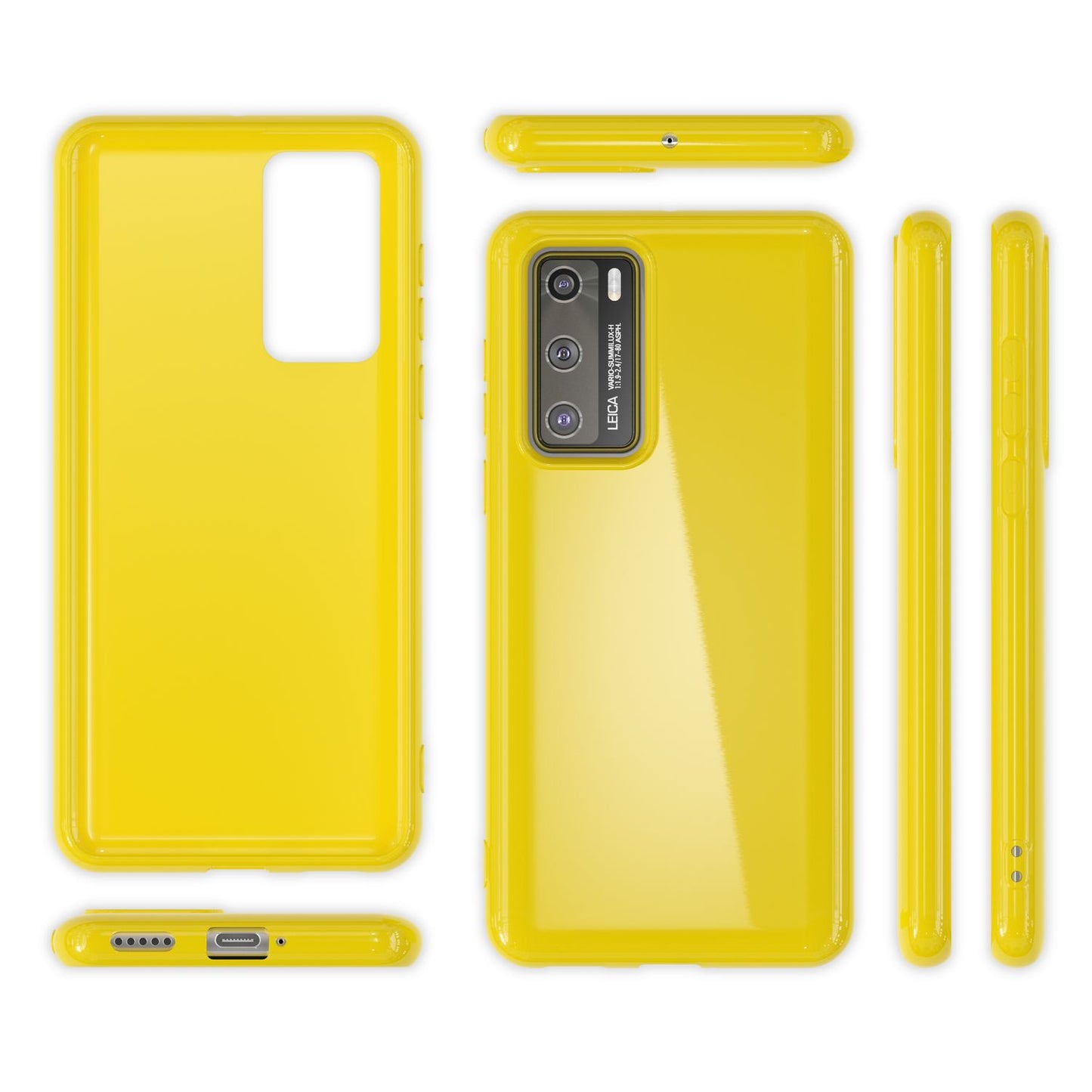 Husa de telefon NALIA pentru Huawei P40, husă de protecție subțire din silicon, TPU, cu bara de protecție