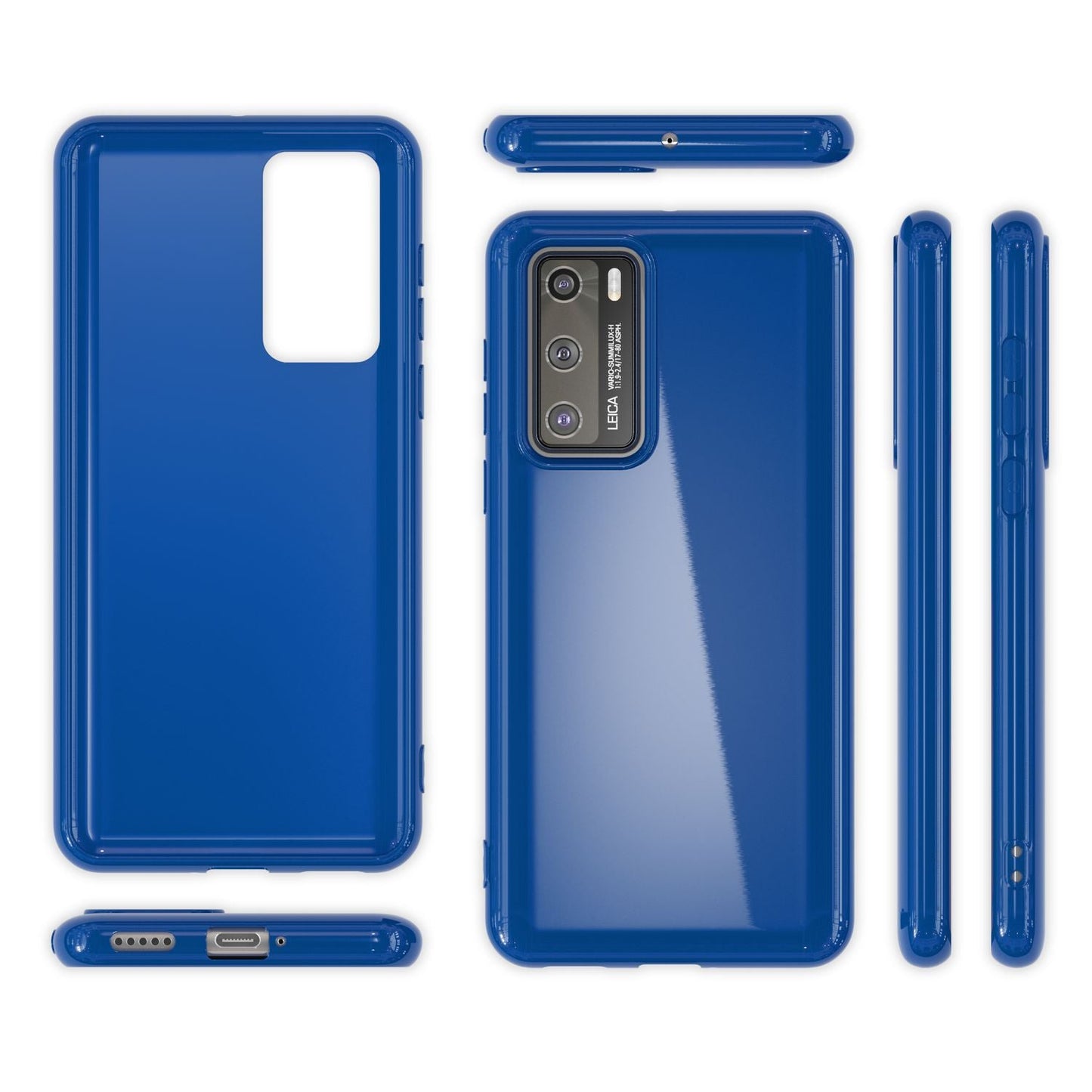 Husa de telefon NALIA pentru Huawei P40, husă de protecție subțire din silicon, TPU, cu bara de protecție