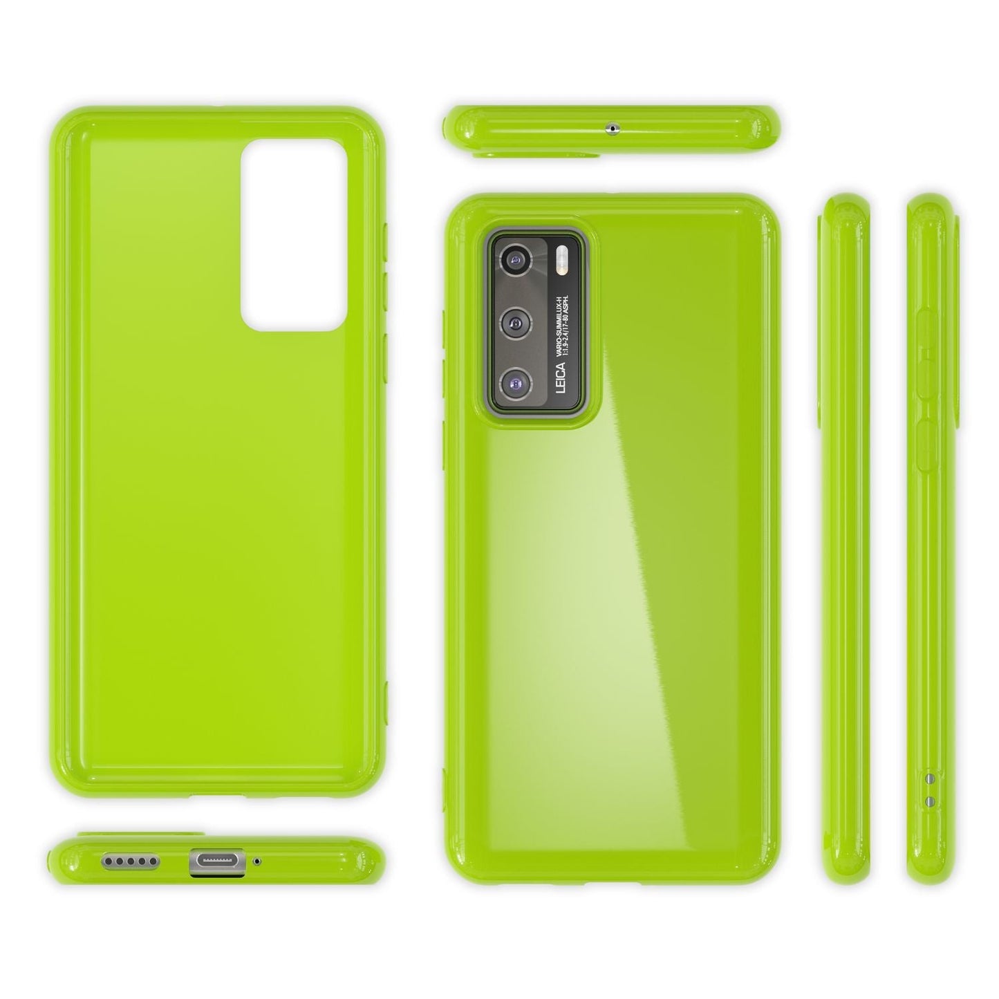 Husa de telefon NALIA pentru Huawei P40, husă de protecție subțire din silicon, TPU, cu bara de protecție