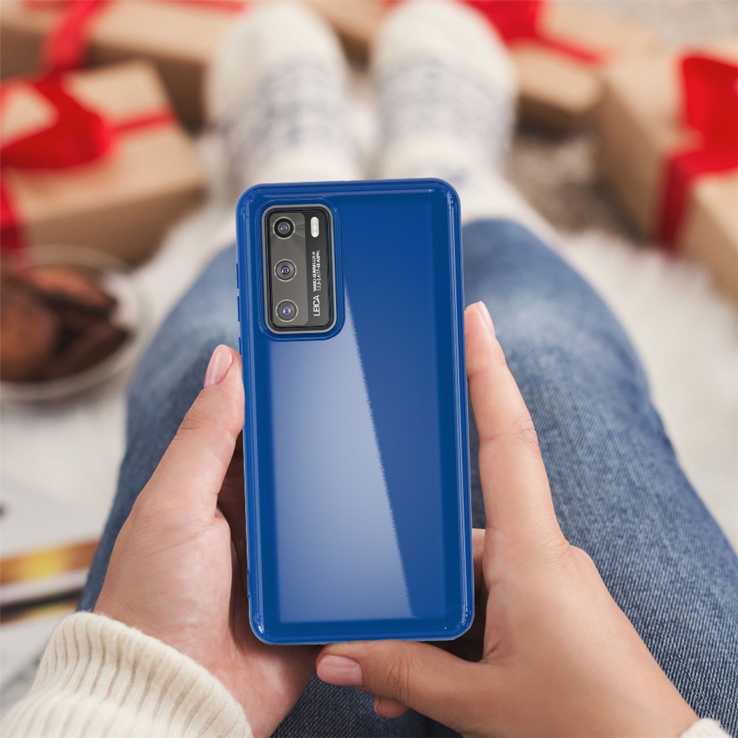 Husa de telefon NALIA pentru Huawei P40, husă de protecție subțire din silicon, TPU, cu bara de protecție