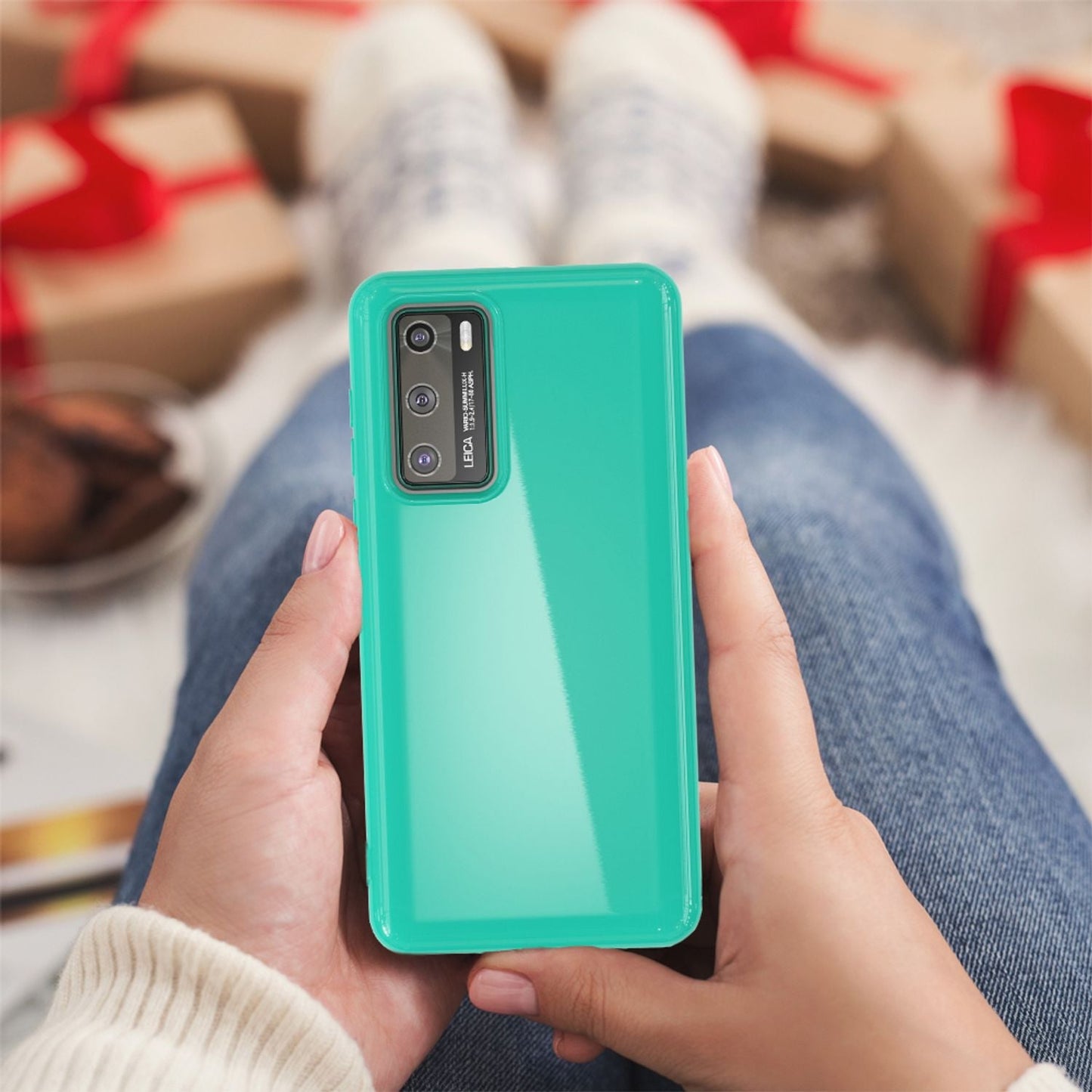 Husa de telefon NALIA pentru Huawei P40, husă de protecție subțire din silicon, TPU, cu bara de protecție