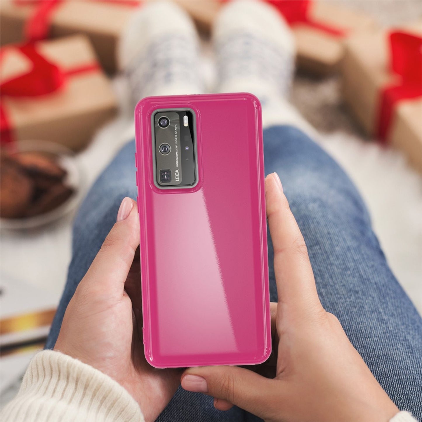 NALIA Huawei P40 Pro Silikon Schutzhülle - Ultra Slim, TPU Material, 0,8 mm Dicke