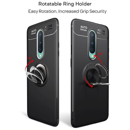 NALIA Ring Hülle für OnePlus 8, Handy Case Schutz Cover Bumper für KFZ-Halterung