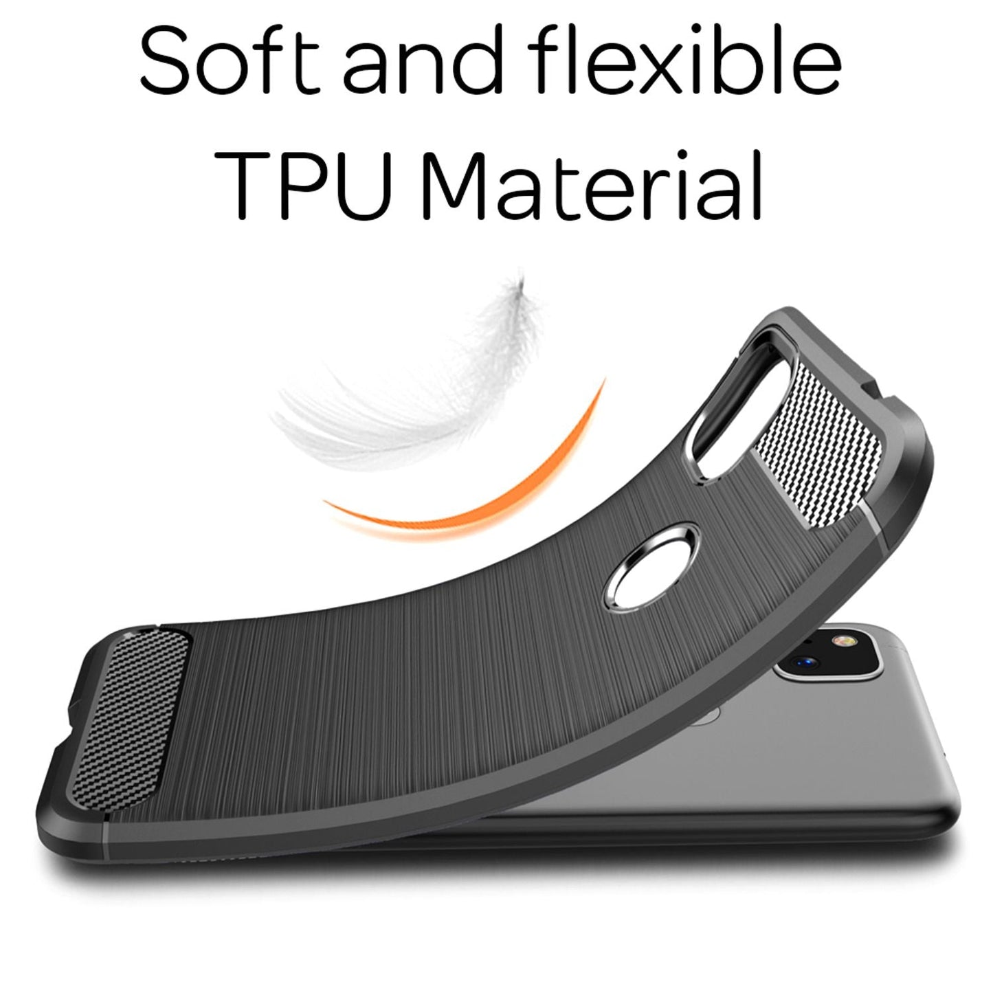 Husă de telefon NALIA pentru Google Pixel 4a, husă de protecție din silicon carbon