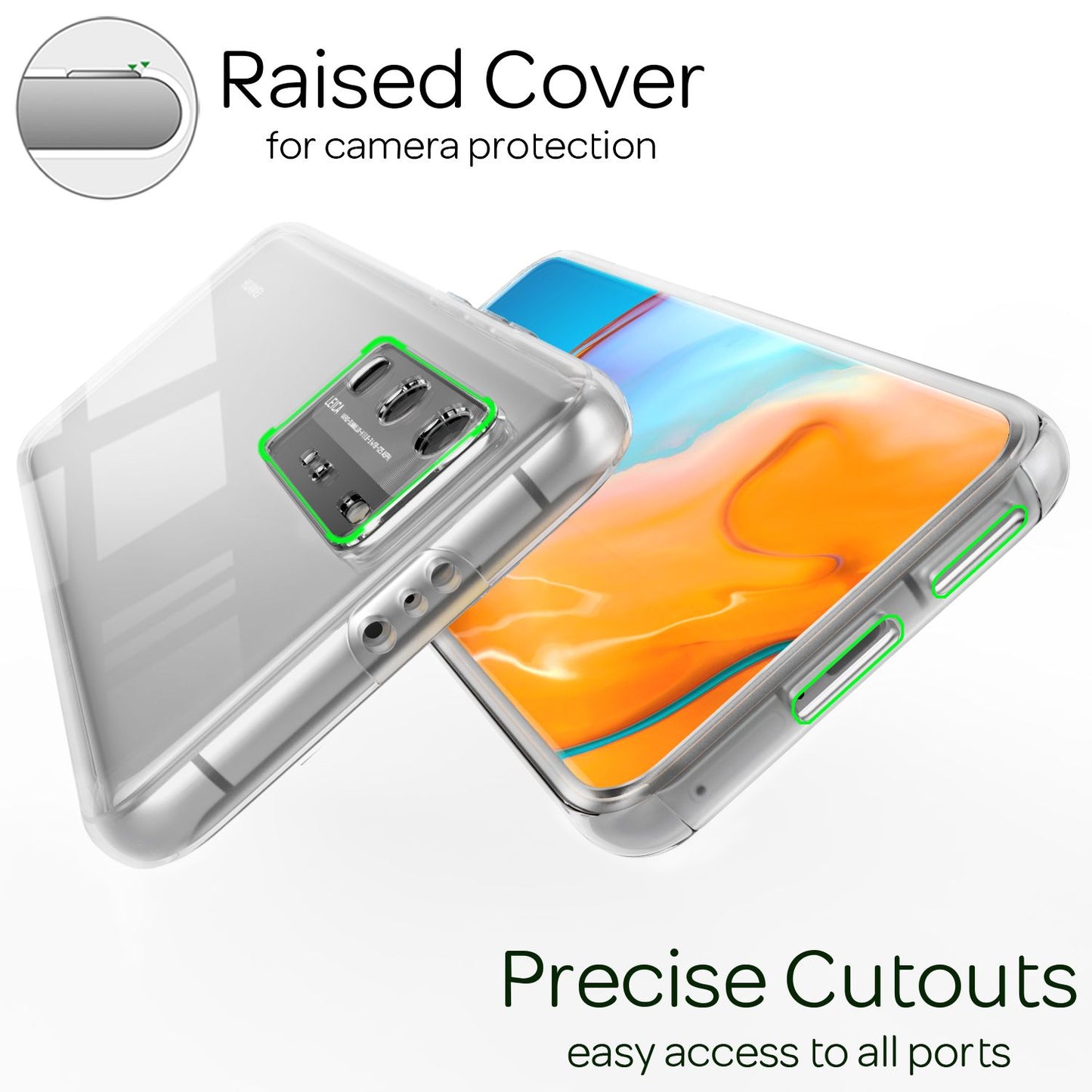 Husa de telefon NALIA 360° pentru Huawei P40 Pro, husă de protecție completă cu bara de protecție