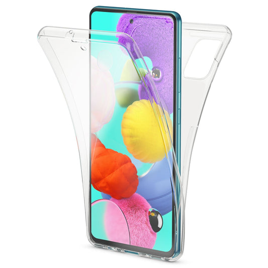 NALIA 360Grad Handyhülle Rundum-Schutz - Galaxy A71 Kompatibel, TPU