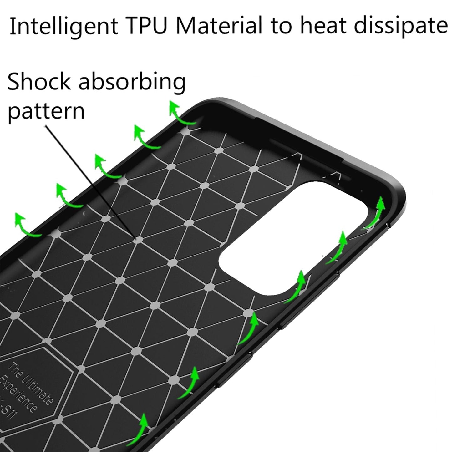 NALIA Galaxy S20 Plus Vortex Carbon Look Case - TPU Silikon Dünn
