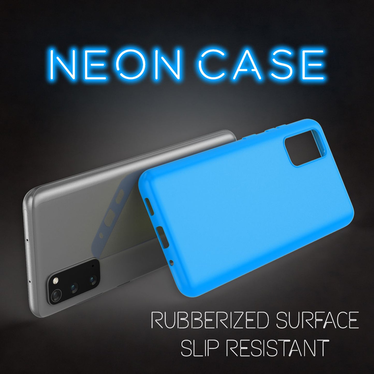 Nalia Neon Handy Hülle Neon Case Strahlende Farben - Galaxy S20 Kompatibel, TPU Silikon, Bumper