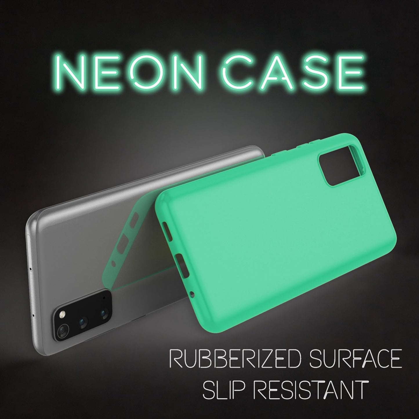 Nalia Neon Handy Hülle Neon Case Strahlende Farben - Galaxy S20 Kompatibel, TPU Silikon, Bumper
