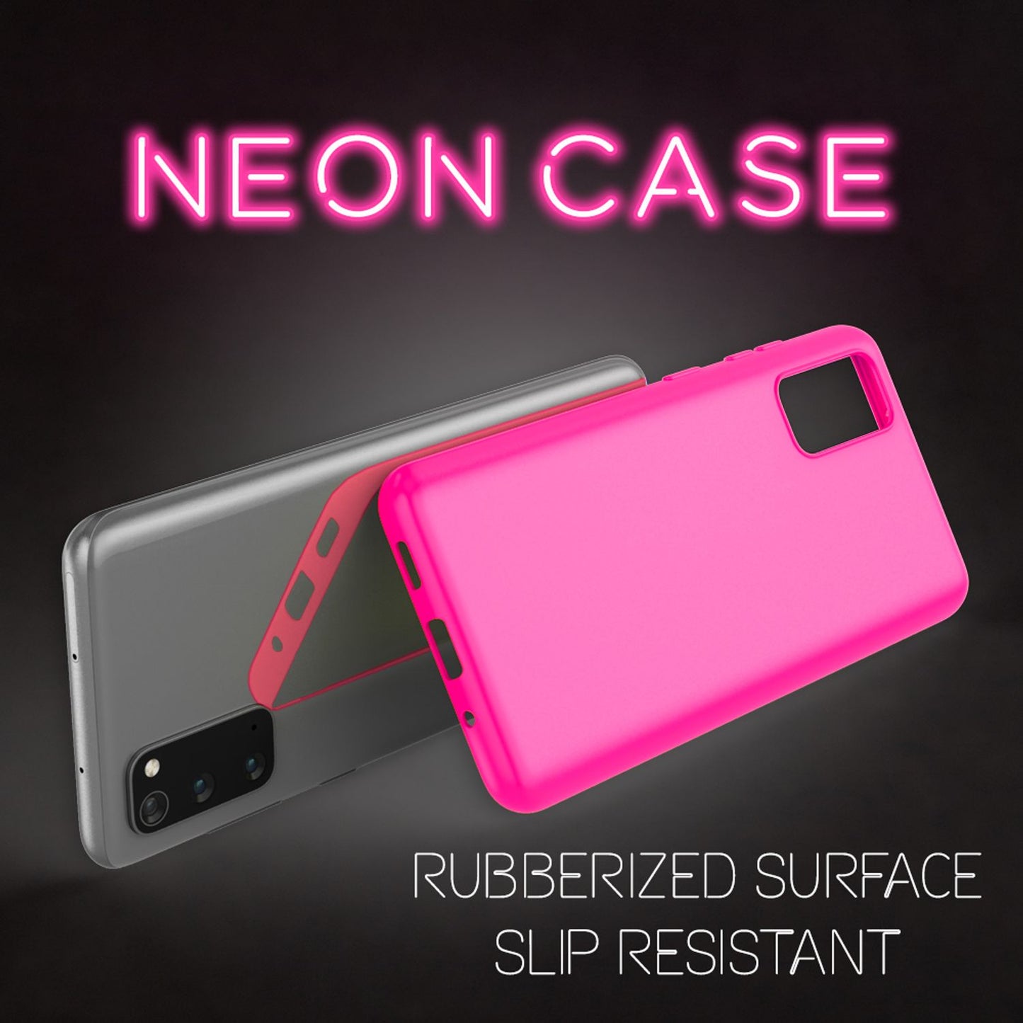Nalia Neon Handy Hülle Neon Case Strahlende Farben - Galaxy S20 Kompatibel, TPU Silikon, Bumper