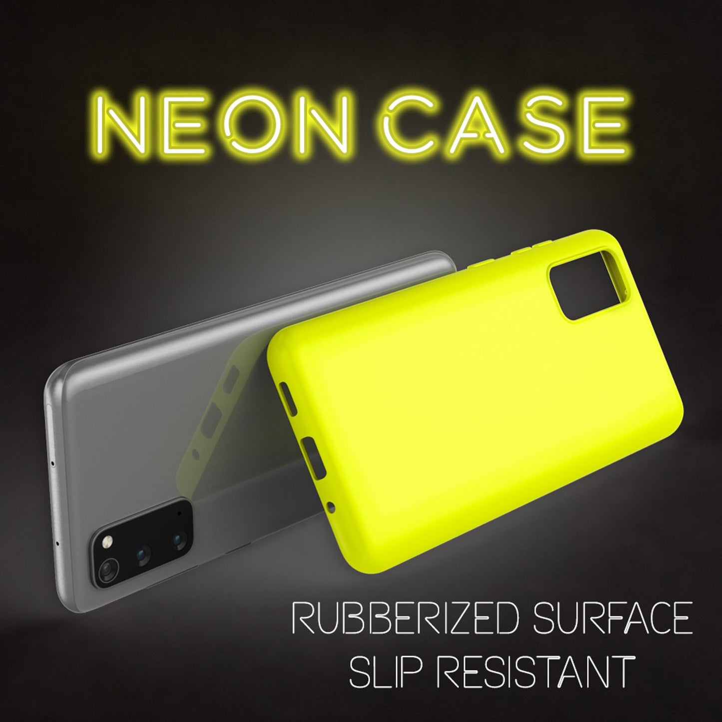 Nalia Neon Handy Hülle Neon Case Strahlende Farben - Galaxy S20 Kompatibel, TPU Silikon, Bumper
