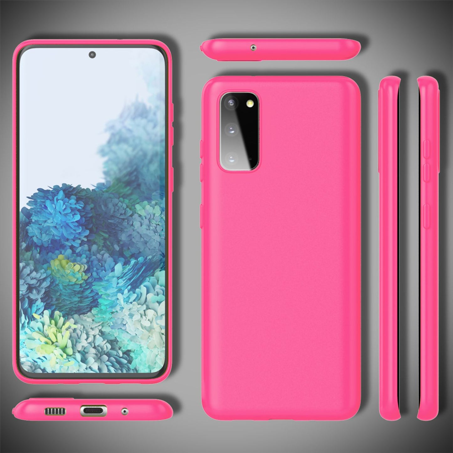 Nalia Neon Handy Hülle Neon Case Strahlende Farben - Galaxy S20 Kompatibel, TPU Silikon, Bumper