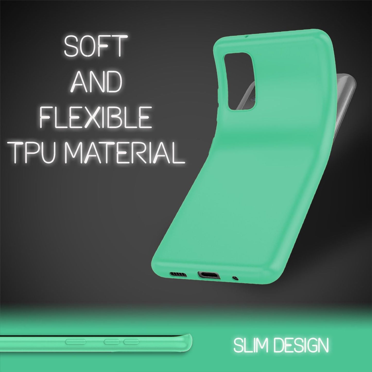 Nalia Neon Handy Hülle Neon Case Strahlende Farben - Galaxy S20 Kompatibel, TPU Silikon, Bumper