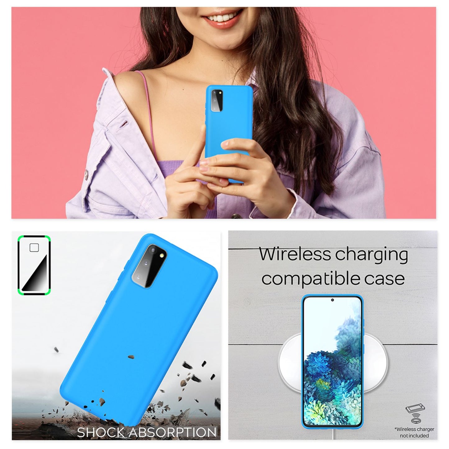 Nalia Neon Handy Hülle Neon Case Strahlende Farben - Galaxy S20 Kompatibel, TPU Silikon, Bumper