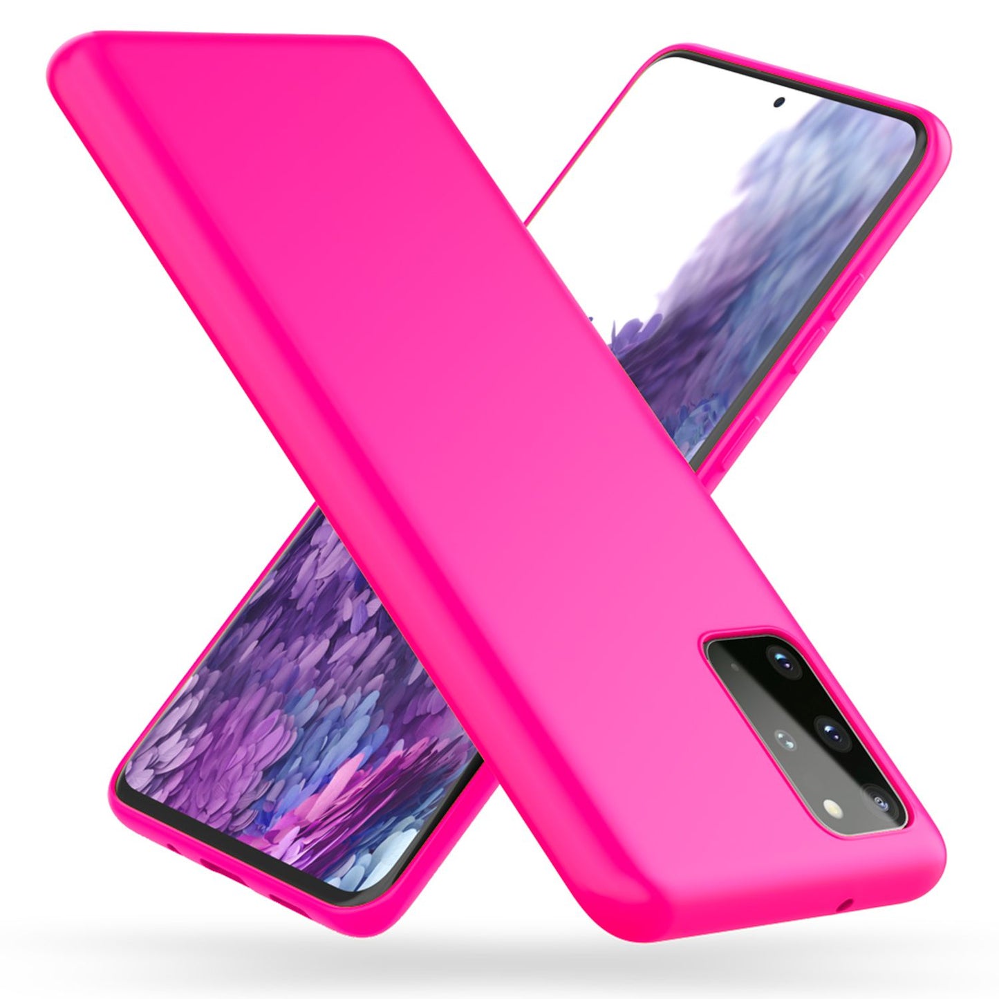 NALIA Neon Handy Hülle für Samsung Galaxy S20 Plus, Silikon Case Phone Cover