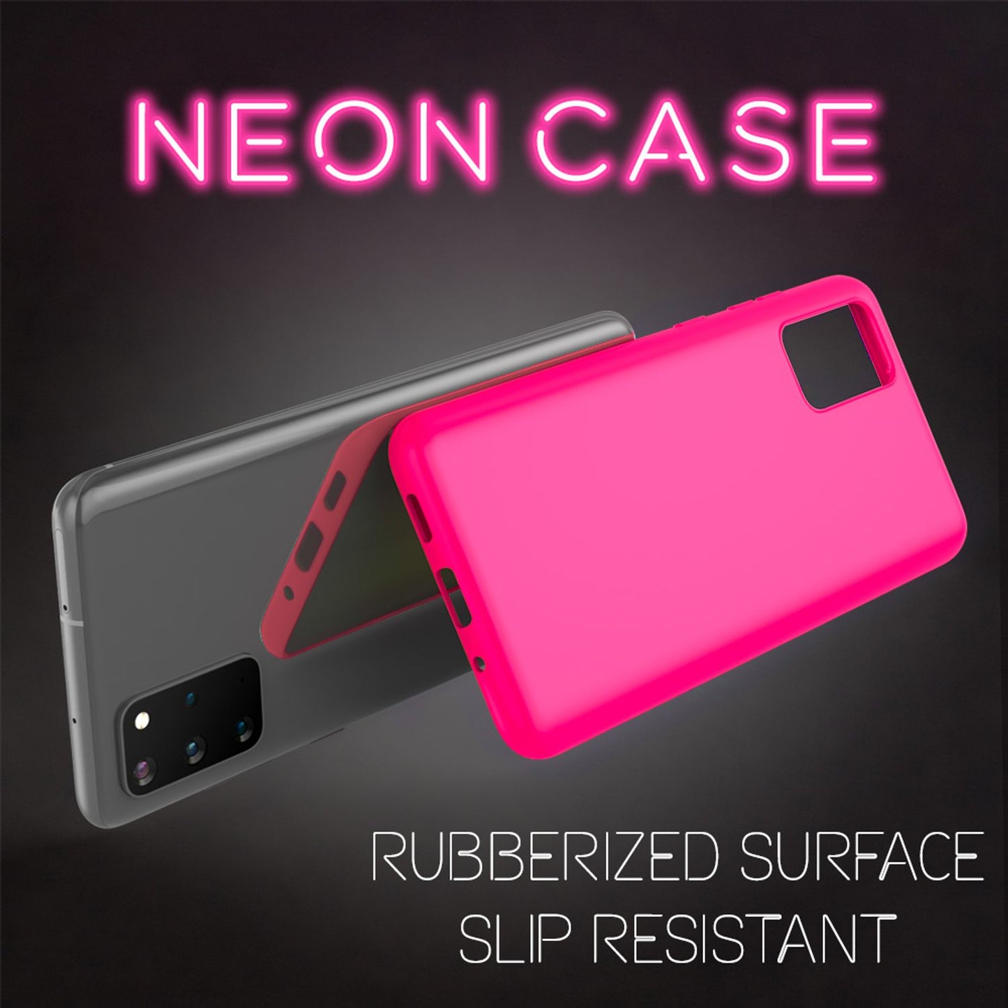 NALIA Neon Handy Hülle für Samsung Galaxy S20 Plus, Silikon Case Phone Cover