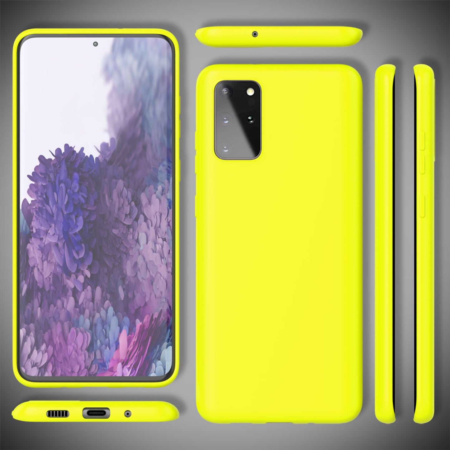 NALIA Neon Handy Hülle für Samsung Galaxy S20 Plus, Silikon Case Phone Cover