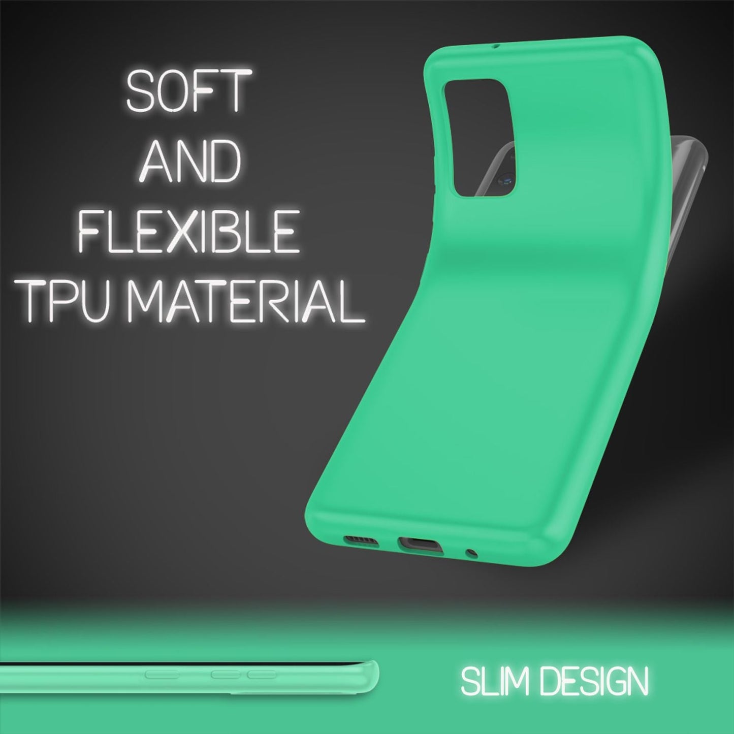 NALIA Neon Handy Hülle für Samsung Galaxy S20 Plus, Silikon Case Phone Cover