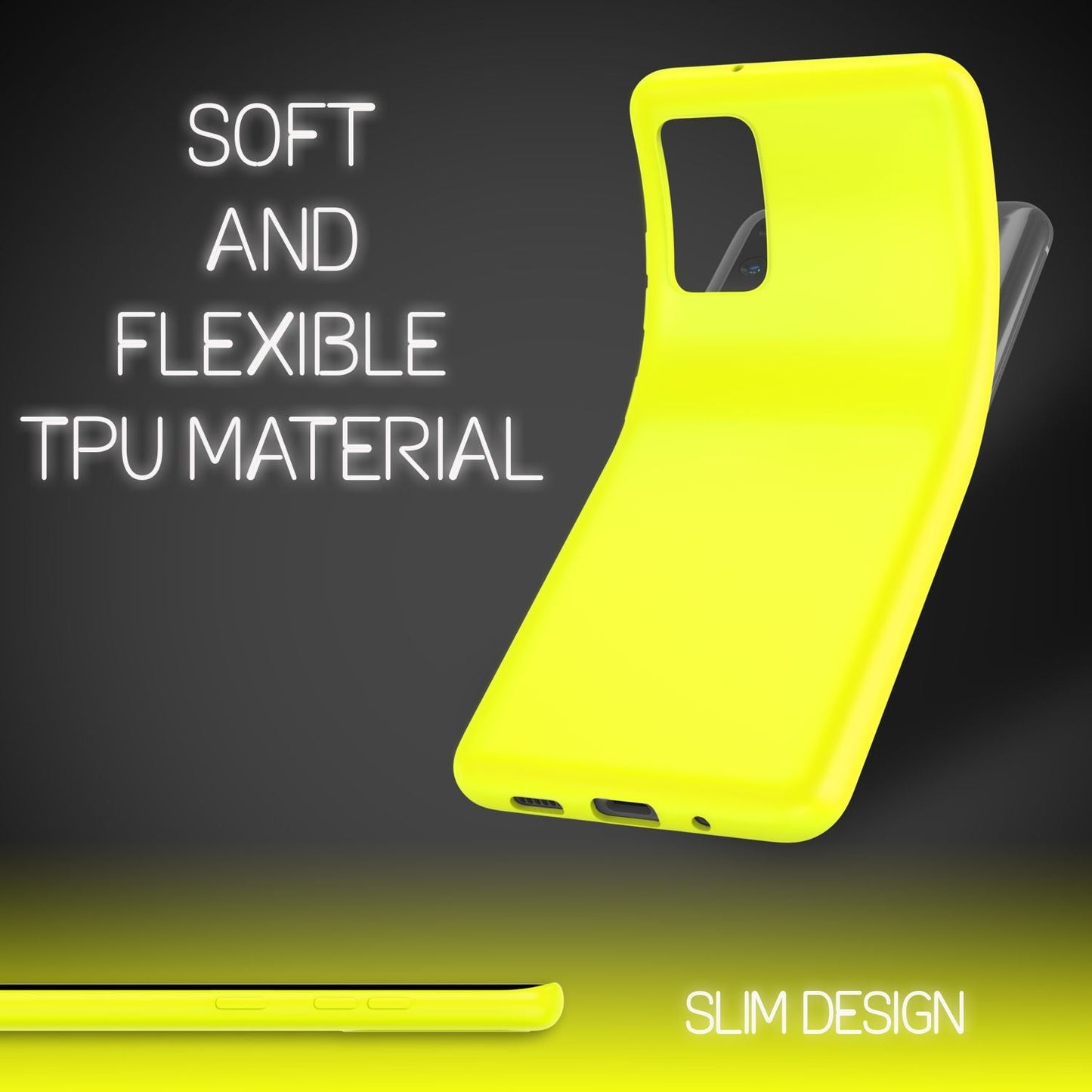 NALIA Neon Handy Hülle für Samsung Galaxy S20 Plus, Silikon Case Phone Cover