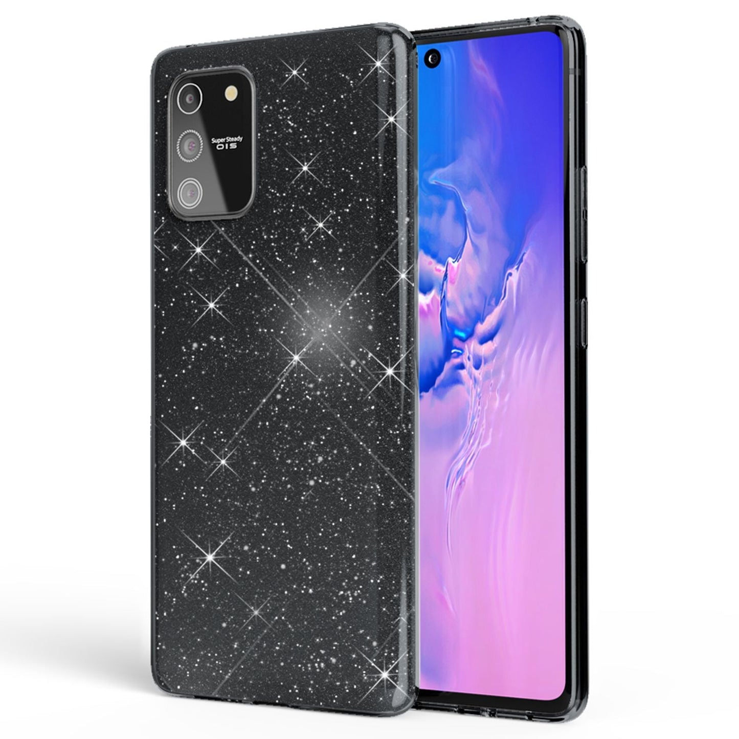 NALIA Galaxy S10 Lite Glitzer Hülle - Passform Galaxy S10 Lite, Material Silikon, Glitzer Effekt