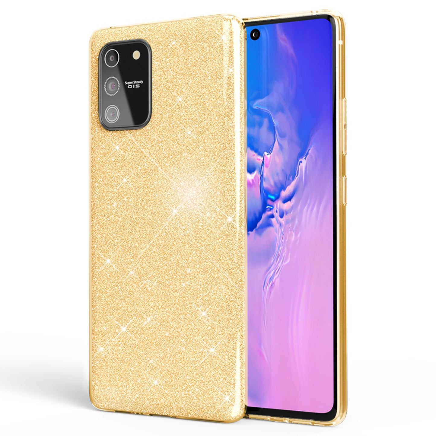 NALIA Galaxy S10 Lite Glitzer Hülle - Passform Galaxy S10 Lite, Material Silikon, Glitzer Effekt