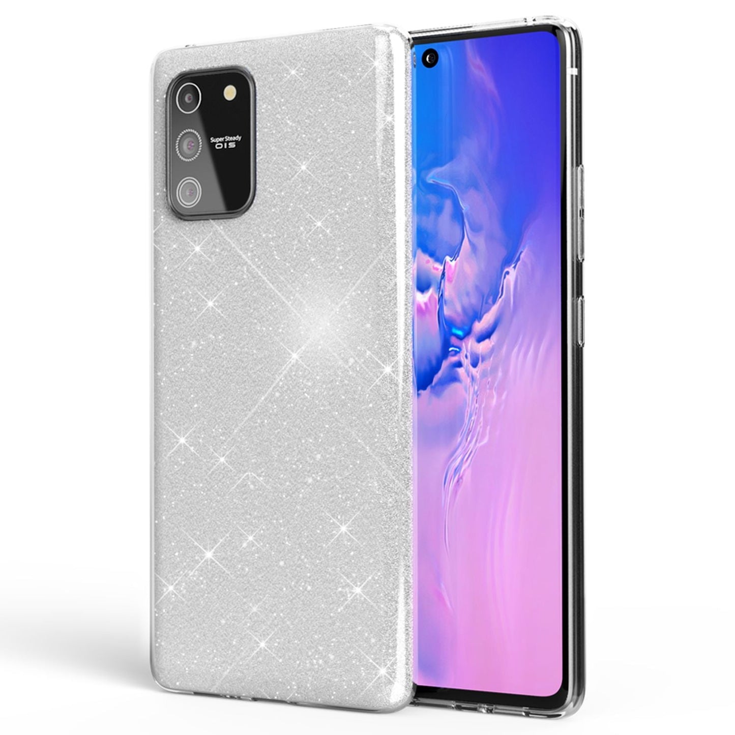 NALIA Galaxy S10 Lite Glitzer Hülle - Passform Galaxy S10 Lite, Material Silikon, Glitzer Effekt