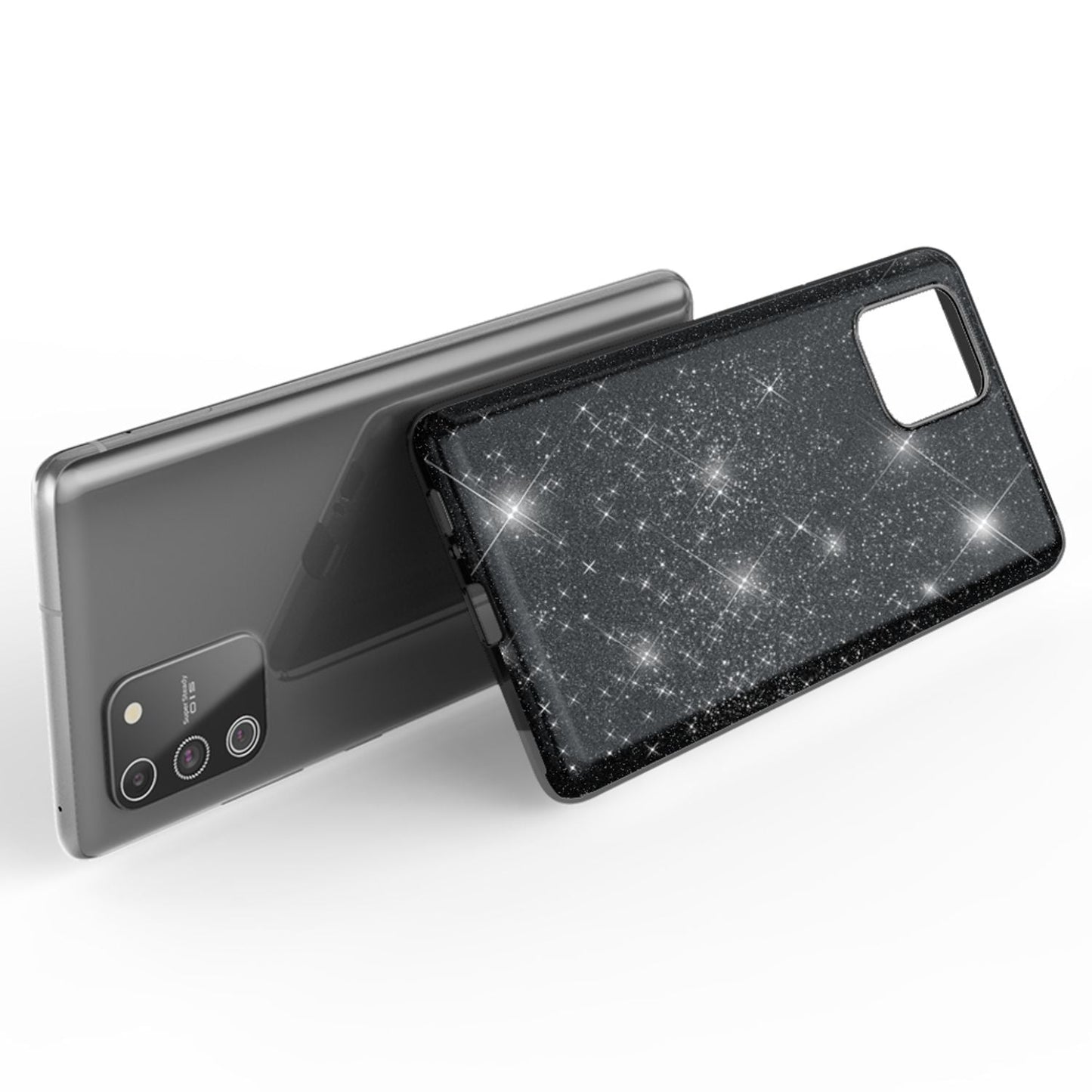 NALIA Galaxy S10 Lite Glitzer Hülle - Passform Galaxy S10 Lite, Material Silikon, Glitzer Effekt