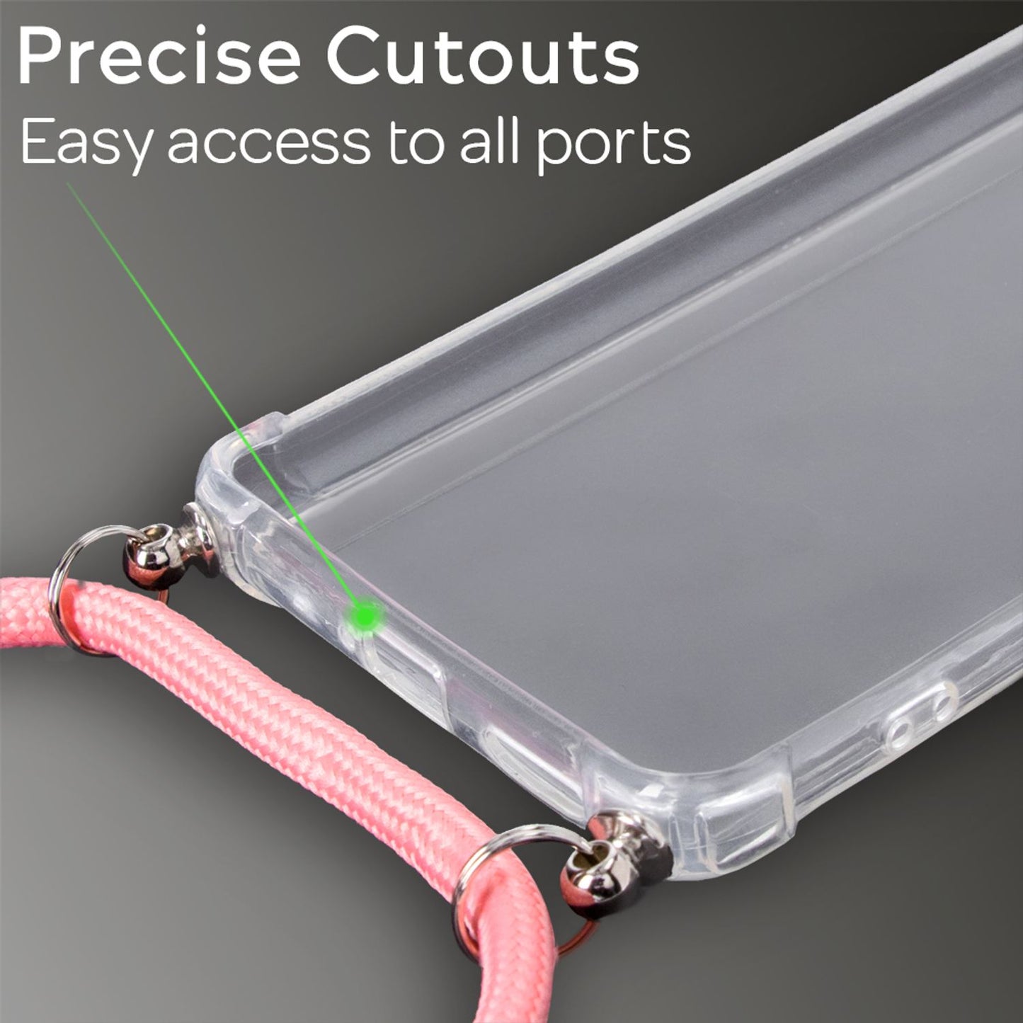 NALIA Huawei P40 Hülle Mit Kette - Kompakte Größe Material Kunstleder