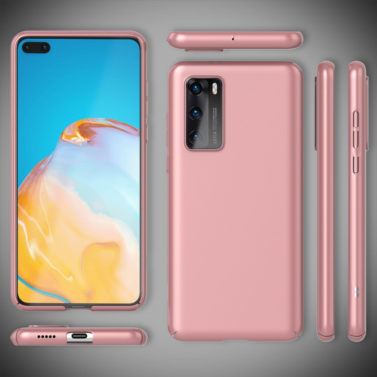 NALIA Hard Case Huawei P40 Dünne Hülle - 0,5 mm Stärke Mattes Cover Schutz Bumper