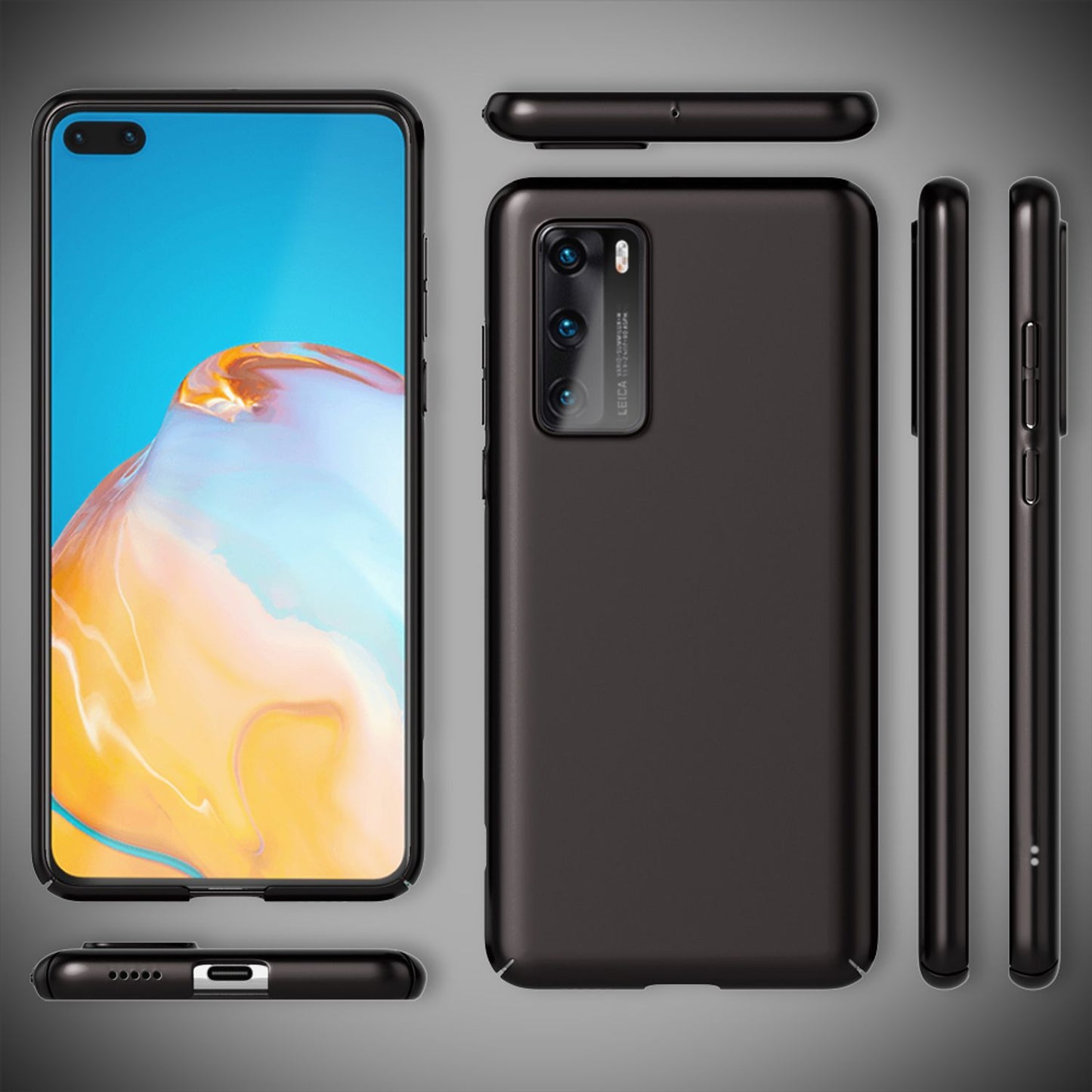 NALIA Hard Case Huawei P40 Dünne Hülle - 0,5 mm Stärke Mattes Cover Schutz Bumper