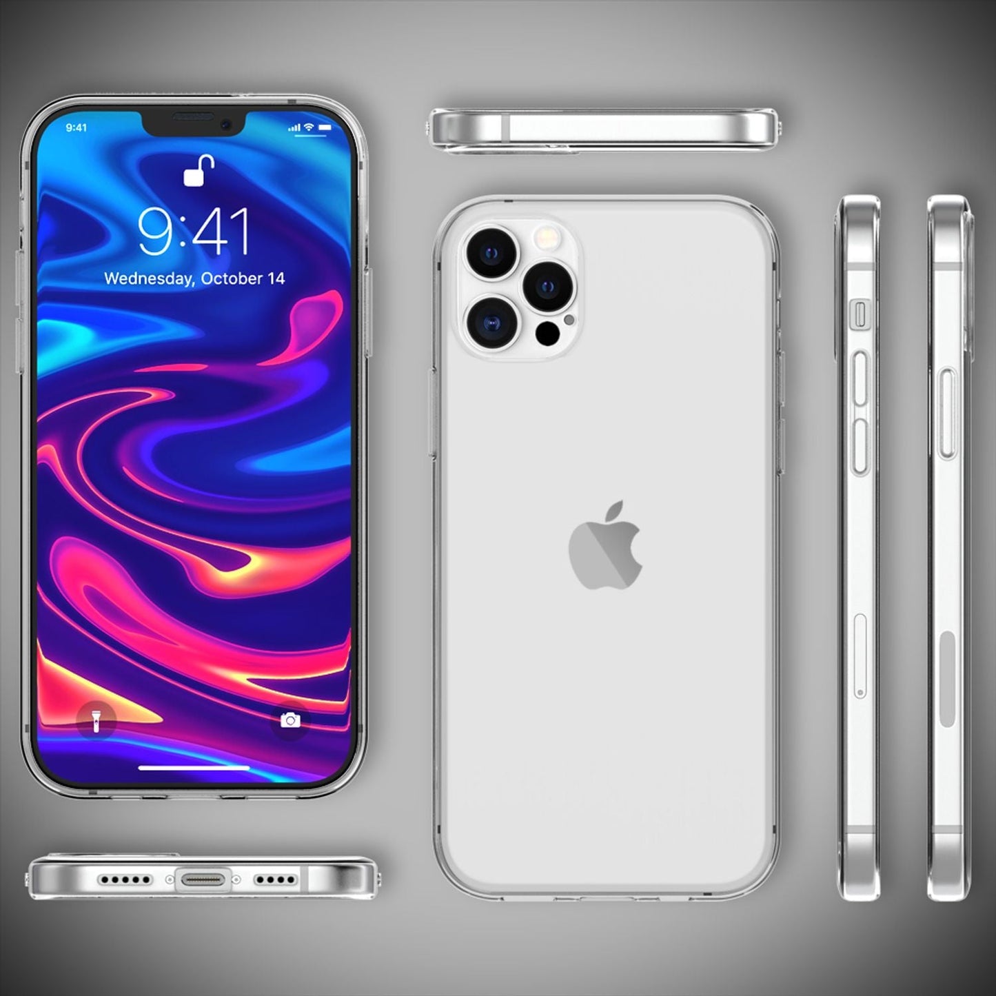 Husă NALIA AirFlex Clear - Compatibilă cu iPhone 12 Pro Max, Transparentă, Ultra Subțire