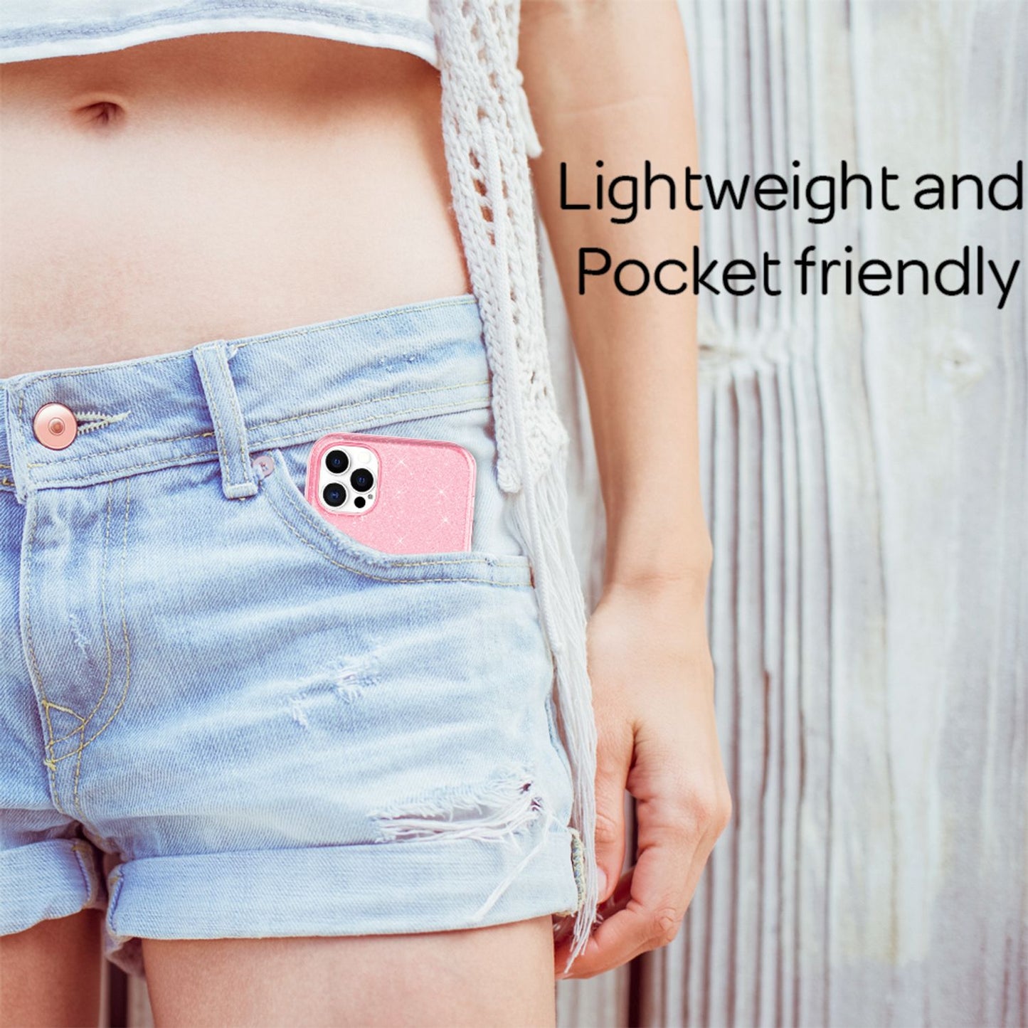 NALIA Glitzer Handy Hülle für iPhone 12 Pro Max, Bling Case Glitter Cover Bumper