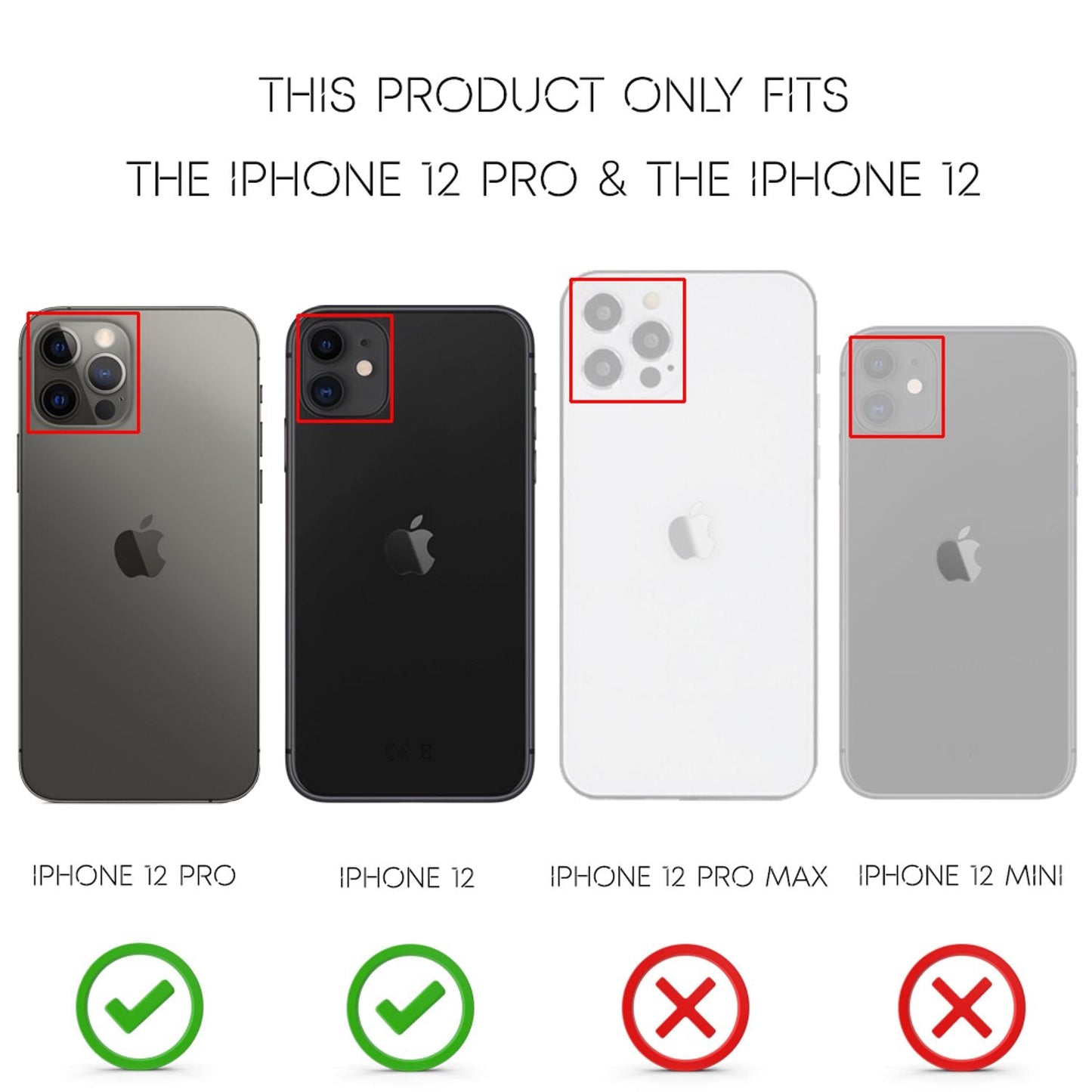 Husă din piele NALIA cu aspect de piele - compatibilă cu iPhone 12/12 Pro, silicon TPU