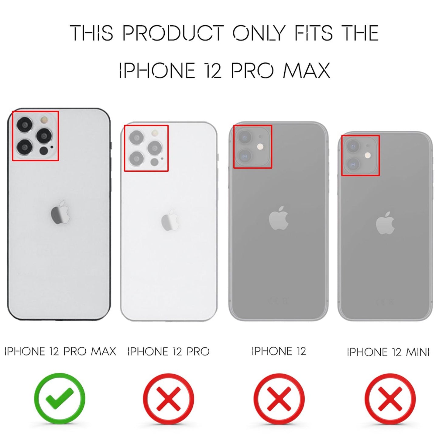 Husă din piele NALIA pentru iPhone 12 Pro Max, husă de protecție TPU cu aspect de piele - mărimea potrivită pentru iPhone 12 Pro Max, rezistentă la șocuri, subțire