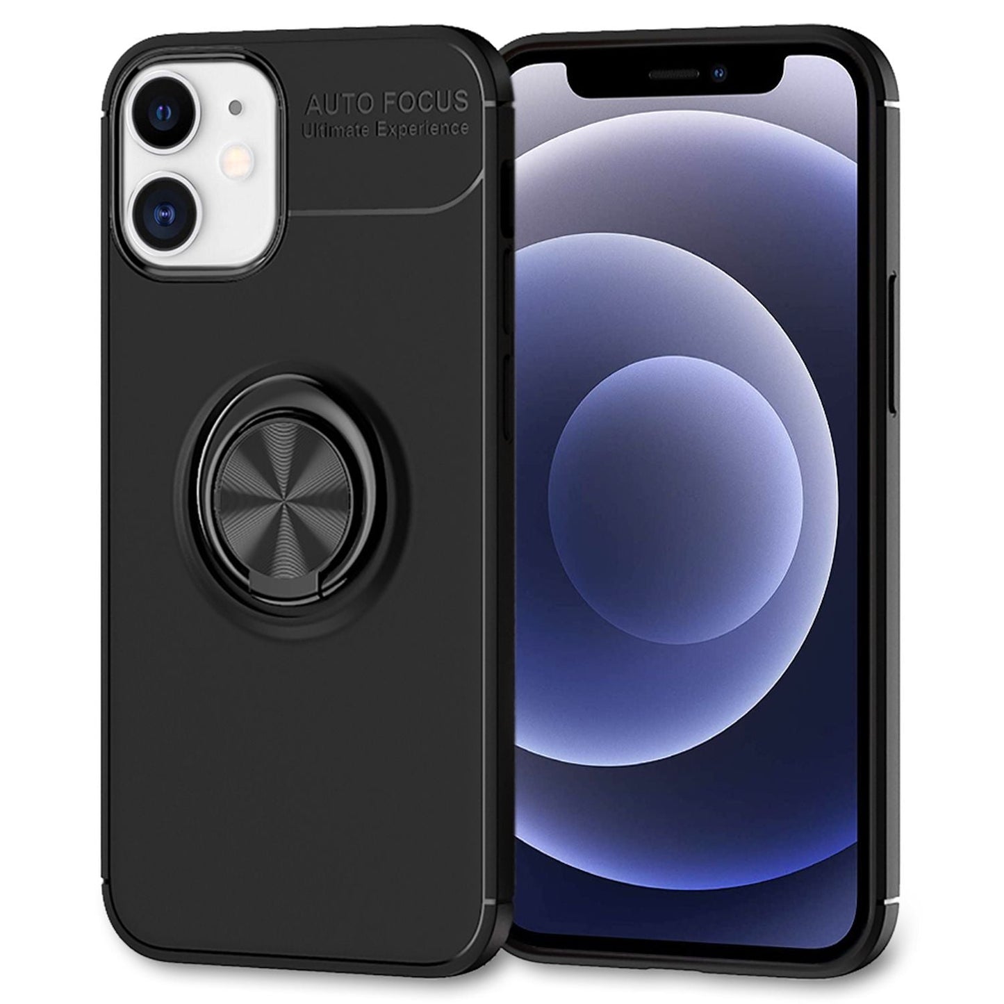 NALIA Ring Handyhülle für iPhone 12 mini, Handy Cover Case Schutz Tasche Schale Etui