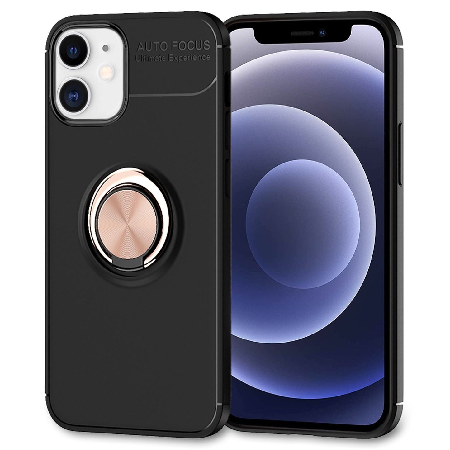 NALIA Ring Handyhülle für iPhone 12 mini, Handy Cover Case Schutz Tasche Schale Etui