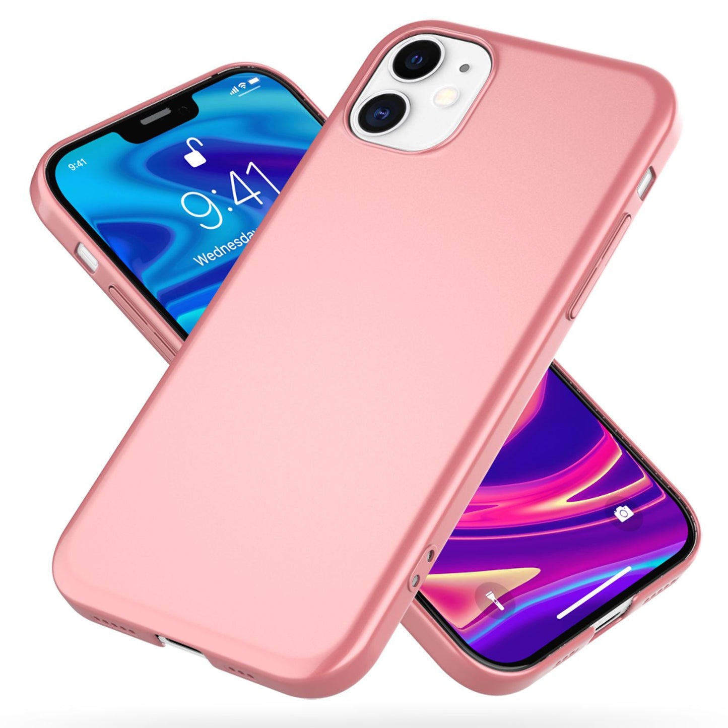 NALIA Hard Case für iPhone 12/ iPhone 12 Pro, Slim Cover Handy Schutz Hülle Etui
